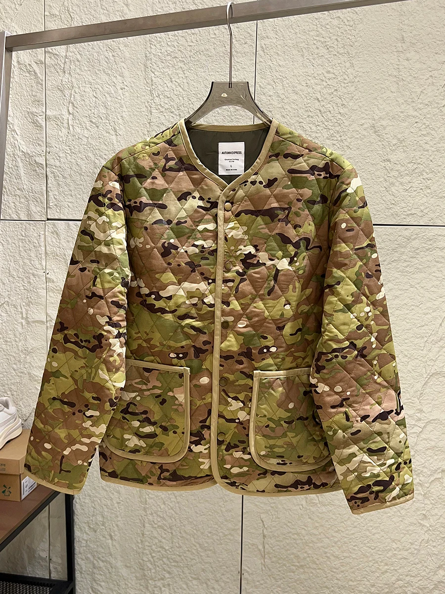 Men's Casual Camouflage Cotton Jacket Diamond Stitching Warmth Autumn Winter Unlined Outerwear Fashionable Youth Standard Fit
Men's Casual Camouflage Cotton Jacket Diamond Stitching Warmth Autumn Winter Unlined Outerwear Fashionable Youth Standard Fit