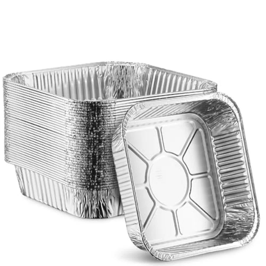 8" Disposable Aluminum Foil Square Baking Pans 8 x 8 Cake Pan Tin for Broiling, Toaster Oven, Meal Prep, Roasting, Take Out 20
8" Disposable Aluminum Foil Square Baking Pans 8 x 8 Cake Pan Tin for Broiling, Toaster Oven, Meal Prep, Roasting, Take Out 20