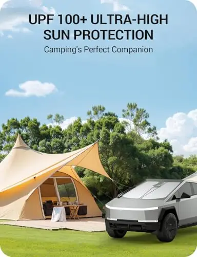 Ultra-High UPF 100+ Folding Front Windshield Sun Shade For Electric Pickup – Full Coverage UV Block, Nano Ice Cooling, No Gaps
Ultra-High UPF 100+ Folding Front Windshield Sun Shade For Electric Pickup – Full Coverage UV Block, Nano Ice Cooling, No Gaps