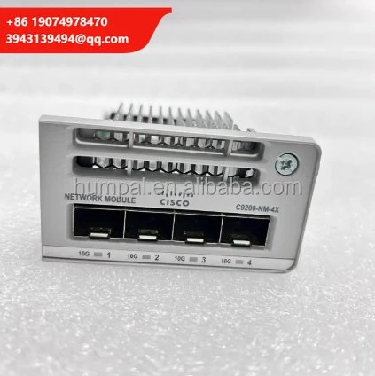 C9200-NM-4X Catalyst 9200 Enterprise Network Switch Module 4*10GE 1-Year Warranty Brand New CE Certified Used Stock
C9200-NM-4X Catalyst 9200 Enterprise Network Switch Module 4*10GE 1-Year Warranty Brand New CE Certified Used Stock