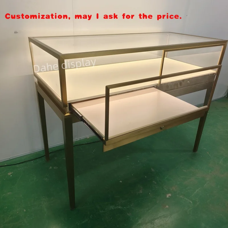 custom.Luxury Jewelry Store Furniture Stainless Steel Jewelry Counter Display with Led Lights Jewelry Store Showcase
custom.Luxury Jewelry Store Furniture Stainless Steel Jewelry Counter Display with Led Lights Jewelry Store Showcase