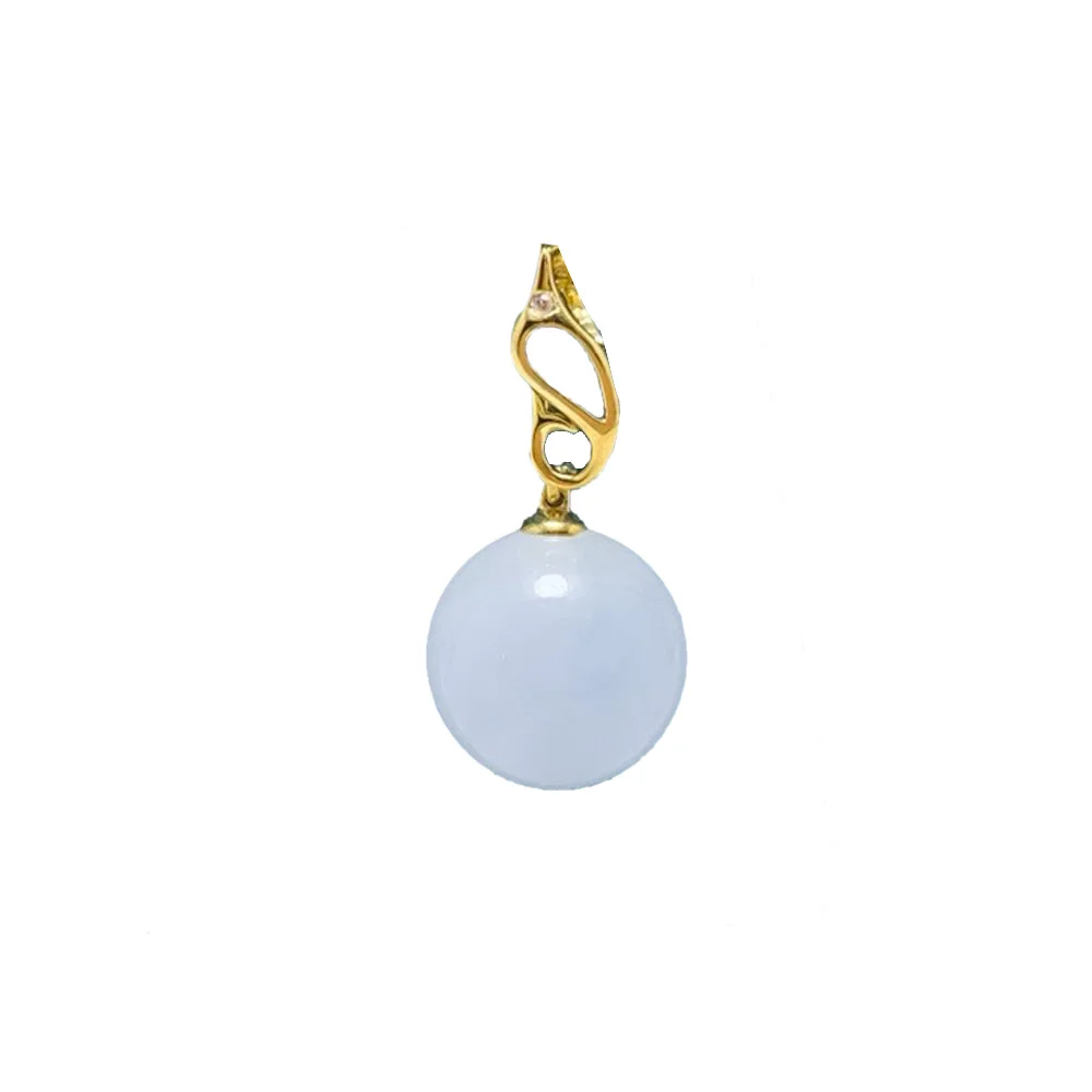 SHILOVEM 18k Gold White Jade Pendant Women's Fashion Jewelry No Necklace Birthday Or Christmas Gift 10mm yzz101008by
SHILOVEM 18k Gold White Jade Pendant Women's Fashion Jewelry No Necklace Birthday Or Christmas Gift 10mm yzz101008by