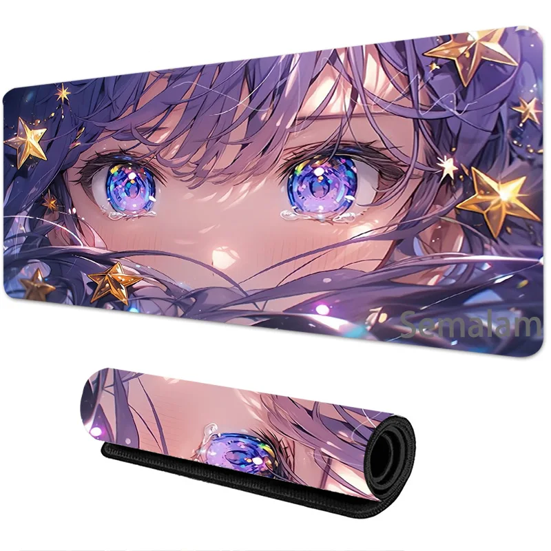 Dreamy Purple Eyes Design Mouse Pad Non-slip Rubber Base 300x600 Anime Girl Desk Mat Washable Pads for Game & Office Room Decor
Dreamy Purple Eyes Design Mouse Pad Non-slip Rubber Base 300x600 Anime Girl Desk Mat Washable Pads for Game & Office Room Decor