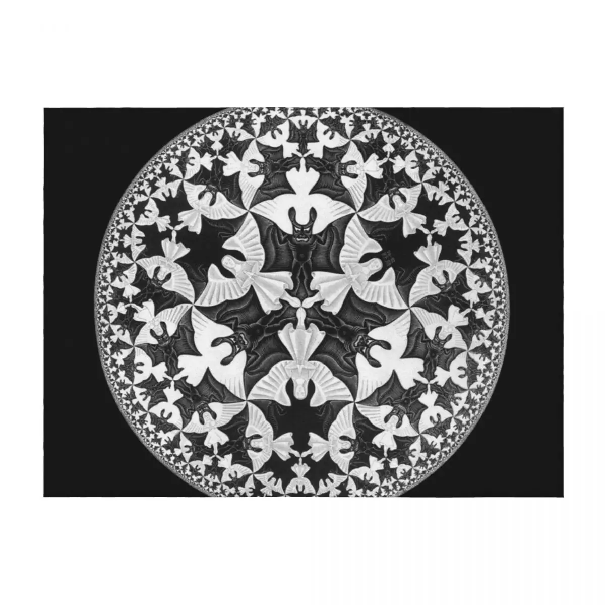 Circle Limit IV (Bats Pattern), by Maurits Cornelis Escher Throw Blanket Nap For Baby Sofa Throw Single Blankets
Circle Limit IV (Bats Pattern), by Maurits Cornelis Escher Throw Blanket Nap For Baby Sofa Throw Single Blankets