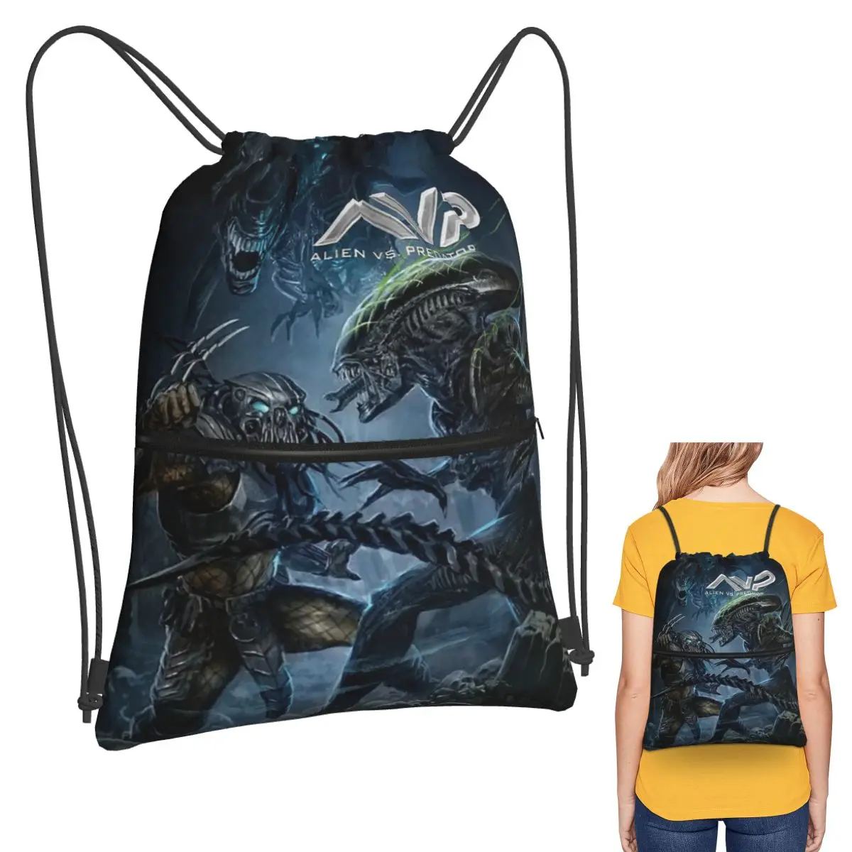 Alien Vs Predator Game Backpacks Multi-function Drawstring Bundle Pocket Storage Bag Book Bags for Travel School
Alien Vs Predator Game Backpacks Multi-function Drawstring Bundle Pocket Storage Bag Book Bags for Travel School