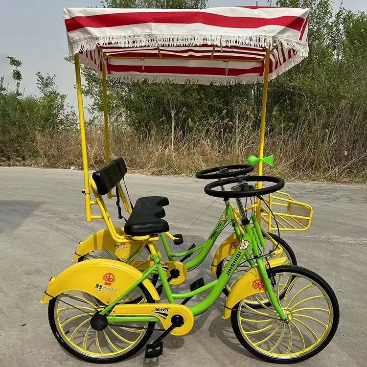 Four-wheeled Double Bicycle Side By Side, Parent-child Three-person Two-person Riding Couple Sightseeing Car for Family Use
Four-wheeled Double Bicycle Side By Side, Parent-child Three-person Two-person Riding Couple Sightseeing Car for Family Use