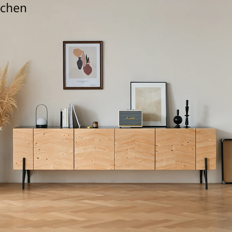 HTT wabi silent wind TV cabinet retro solid wood parquet storage modern high audio-visual cabinet side cabinet
HTT wabi silent wind TV cabinet retro solid wood parquet storage modern high audio-visual cabinet side cabinet