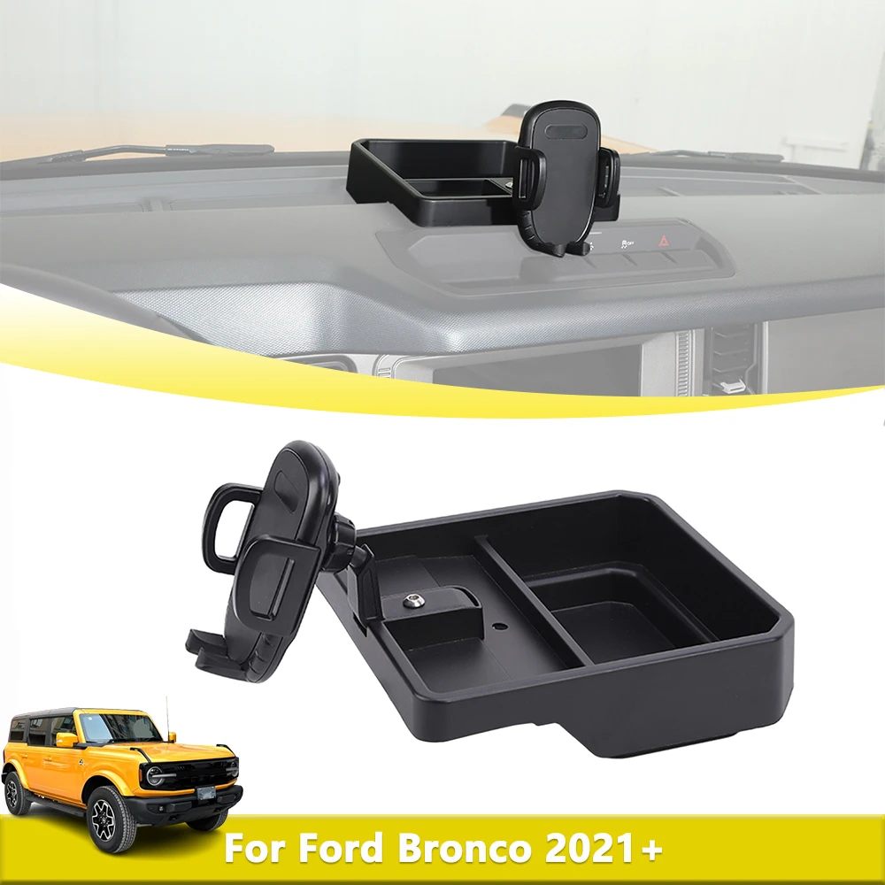 Center Console Phone Holder Dashboard Storage Box Organizer Tray For Ford Bronco 2021-2024 2025 Car Interior Brasket Accessories
Center Console Phone Holder Dashboard Storage Box Organizer Tray For Ford Bronco 2021-2024 2025 Car Interior Brasket Accessories