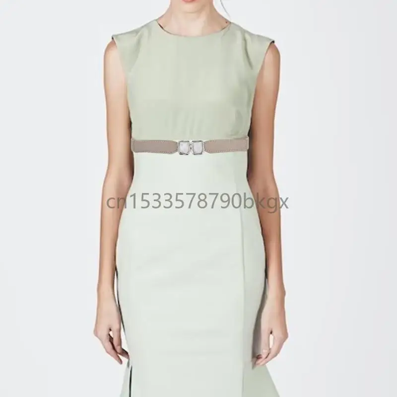 Elegant Stretchy Belt With Metal Hook Buckle for Female Dress Everyday Outfit J78E
Elegant Stretchy Belt With Metal Hook Buckle for Female Dress Everyday Outfit J78E