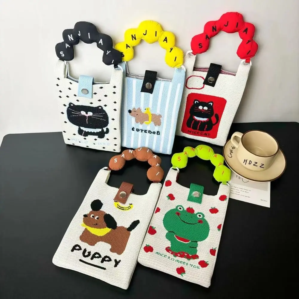 Mini Shoulder Bag Cute Cartoon Mobile Phone Bag Student Messenger Bag Knitted Handbag Key Holder Lipsticks Pouch
Mini Shoulder Bag Cute Cartoon Mobile Phone Bag Student Messenger Bag Knitted Handbag Key Holder Lipsticks Pouch