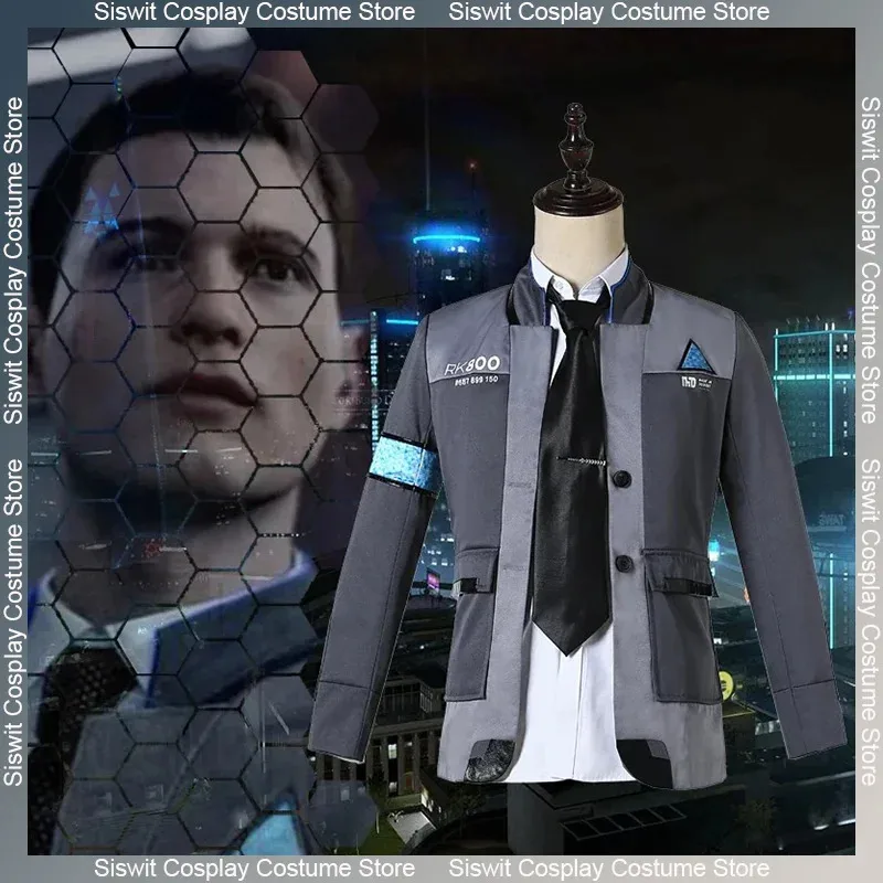 Game Detroit Become Human Cosplay Costume Connor Cosplay Uniform Men Jacket White Shirt Tie RK800 Coat Full Set Anime Party Suit
Game Detroit Become Human Cosplay Costume Connor Cosplay Uniform Men Jacket White Shirt Tie RK800 Coat Full Set Anime Party Suit