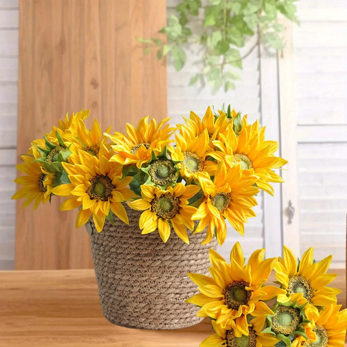 2 Bunches Artificial Sunflower Flowers Fake Sunflowers Realistic Pu Sunflower Bouquet with Stems for Wedding Decor Baby
2 Bunches Artificial Sunflower Flowers Fake Sunflowers Realistic Pu Sunflower Bouquet with Stems for Wedding Decor Baby