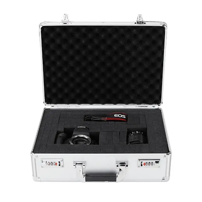 Heavy Duty Aluminum Case Portable Protective Storage Box Handle Design Instrument Suitcase With Security Lock Built-in Sponge
Heavy Duty Aluminum Case Portable Protective Storage Box Handle Design Instrument Suitcase With Security Lock Built-in Sponge