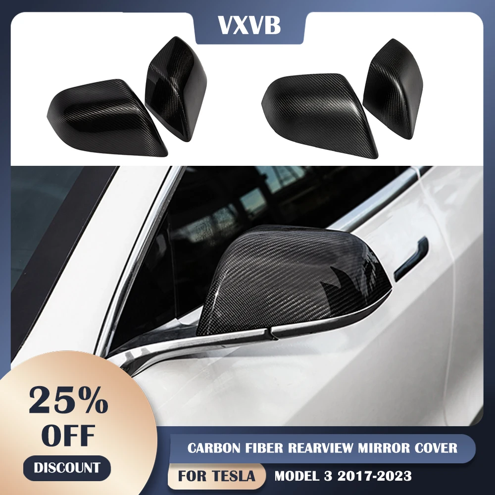 VXVB For Model3 Rearview Mirror Cover For Tesla Model 3 2017-2023 Real Carbon Fiber Door Side Mirror Cap Protector Part
VXVB For Model3 Rearview Mirror Cover For Tesla Model 3 2017-2023 Real Carbon Fiber Door Side Mirror Cap Protector Part