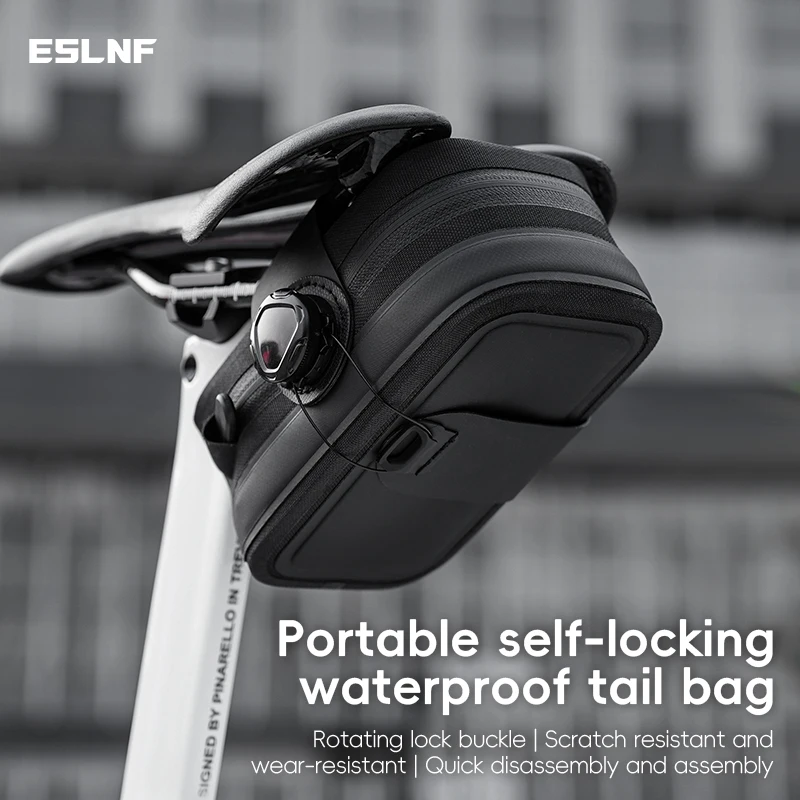 ESLNF Rainproof Cycling Bag Portable Mountain Bike Saddle Bag Quick Release Buckle Road Bicycle Bag Mini Bicycle Saddle Bag
ESLNF Rainproof Cycling Bag Portable Mountain Bike Saddle Bag Quick Release Buckle Road Bicycle Bag Mini Bicycle Saddle Bag