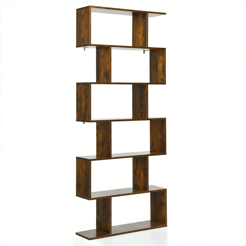 6 Tier SShaped Bookshelf Storage Display Bookcase Decor ZShelf
6 Tier SShaped Bookshelf Storage Display Bookcase Decor ZShelf