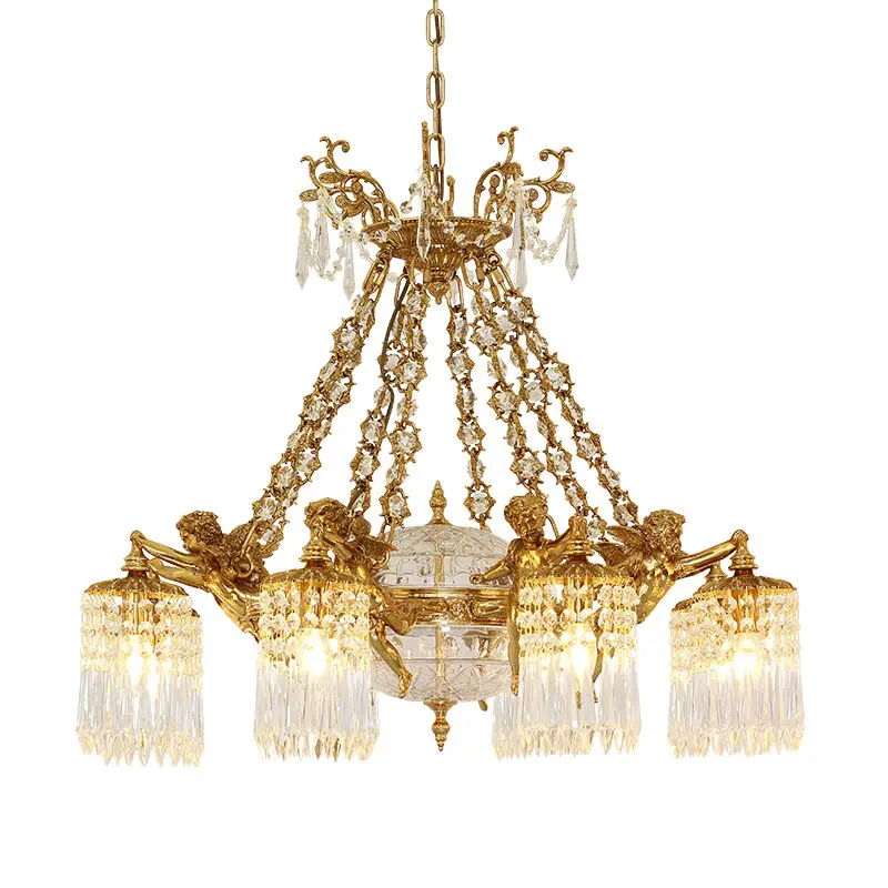 Cupid Brass Decoration Lighting Luxury Led Hanging Lamp European Pendant Light Lamp French Style Chandelier Fixture
Cupid Brass Decoration Lighting Luxury Led Hanging Lamp European Pendant Light Lamp French Style Chandelier Fixture
