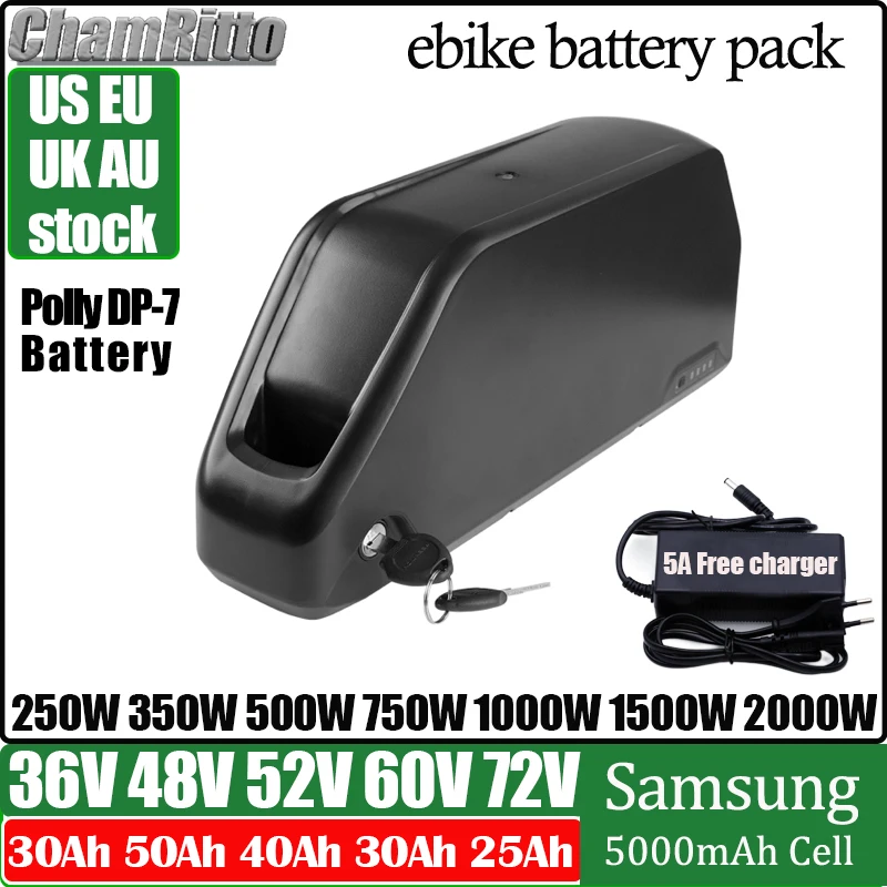 Hailong Polly 48V 50AH Ebike Battery Downtube 52V40ah Electric Battery 60A BMS 36V 30Ah Original 21700 Lithium lon Battery 1500W
Hailong Polly 48V 50AH Ebike Battery Downtube 52V40ah Electric Battery 60A BMS 36V 30Ah Original 21700 Lithium lon Battery 1500W
