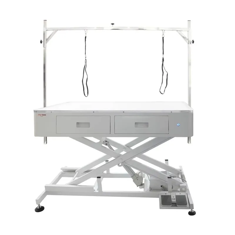Attractive Design Electric LED Pet Dog Grooming Table With 4 Drawers
Attractive Design Electric LED Pet Dog Grooming Table With 4 Drawers