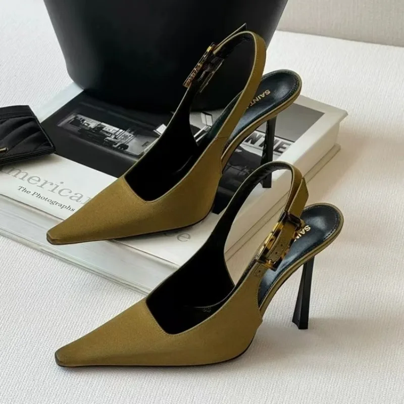 New Pointed Stiletto Heels Women Pumps Patent Leather Summer Designer Mule Sandals Elegant Sexy Office High Heels Women Shoes
New Pointed Stiletto Heels Women Pumps Patent Leather Summer Designer Mule Sandals Elegant Sexy Office High Heels Women Shoes