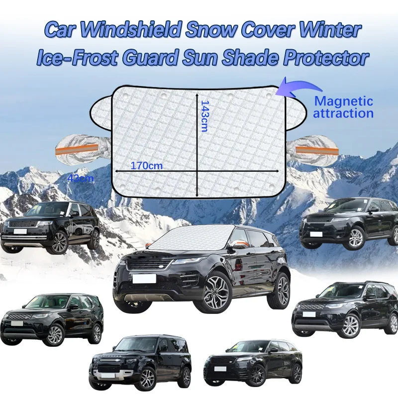Car Windshield Snow Cover Winter Ice-Frost Guard Sun Shade Protector For Land Rover Range Rover Defender Car Accessories
Car Windshield Snow Cover Winter Ice-Frost Guard Sun Shade Protector For Land Rover Range Rover Defender Car Accessories