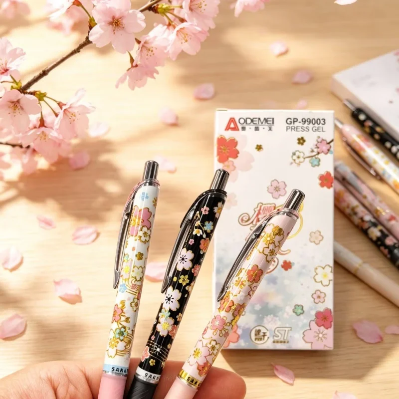 36pcs/lot Kawaii Sakura Press Gel Pen Cute 0.5mm Black Ink Neutral Pens For Writing Office School Supplies
36pcs/lot Kawaii Sakura Press Gel Pen Cute 0.5mm Black Ink Neutral Pens For Writing Office School Supplies