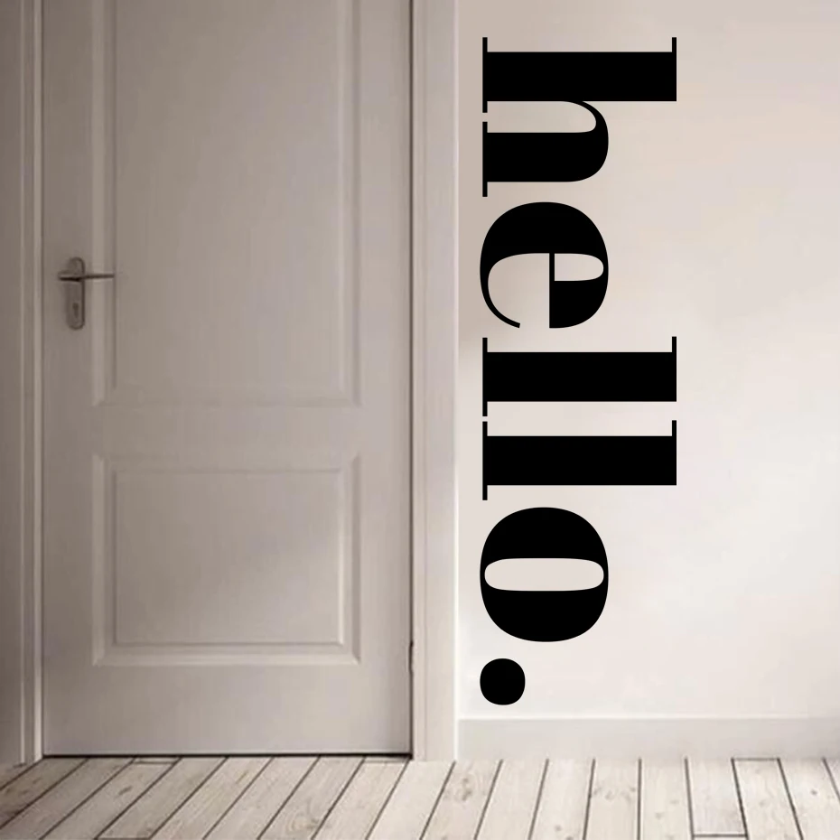 Hello quotes Wall Stickers Art Vinyl For kids Room bedroom decor mural Wall Decal room decoration wallstickers wallpaper
Hello quotes Wall Stickers Art Vinyl For kids Room bedroom decor mural Wall Decal room decoration wallstickers wallpaper