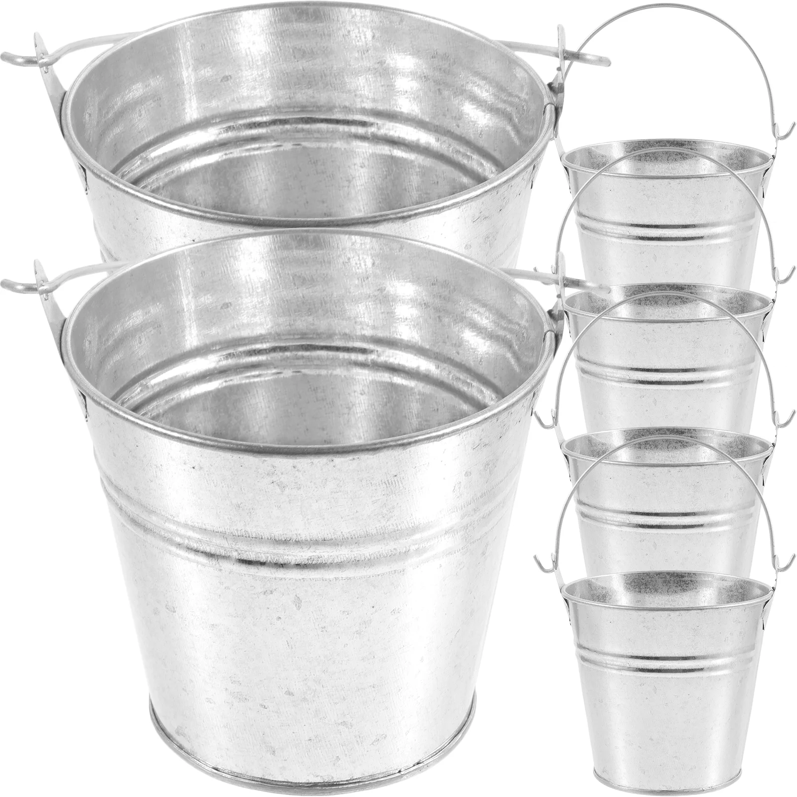 6 Pcs The Gift Holiday Party Candy Bucket Portable Snack Basket Supplies 6pcs (10*9*7) Wedding Mini Iron Buckets
6 Pcs The Gift Holiday Party Candy Bucket Portable Snack Basket Supplies 6pcs (10*9*7) Wedding Mini Iron Buckets