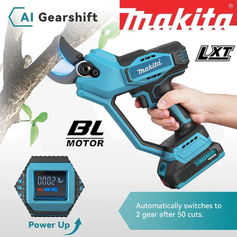 Аккумуляторные бесщеточные электрические секаторы Makita 18В, 35 мм, беспроводные ножницы для обрезки веток, мощный инструмент для резки, электроинструмент
Аккумуляторные бесщеточные электрические секаторы Makita 18В, 35 мм, беспроводные ножницы для обрезки веток, мощный инструмент для резки, электроинструмент