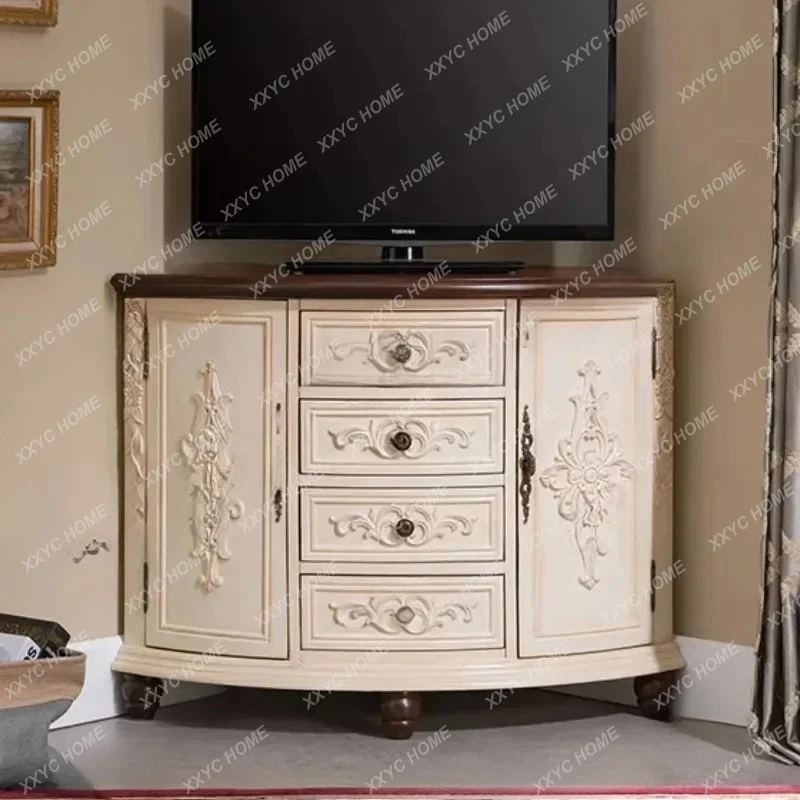 solid wood retro corner cabinet corner living room locker
solid wood retro corner cabinet corner living room locker