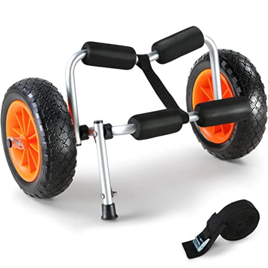 Kayak Cart, 250lbs Load Capacity, Foldable Kayak Dolly Aluminum Kayak Wheels with 10'' Solid Tires for Kayaks Carrier Canoes Pa
Kayak Cart, 250lbs Load Capacity, Foldable Kayak Dolly Aluminum Kayak Wheels with 10'' Solid Tires for Kayaks Carrier Canoes Pa