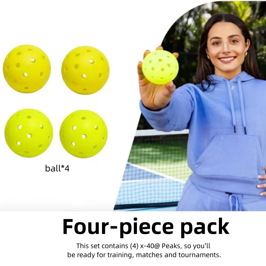 Мячи для пиклбола Kryndavox, 4 штуки, 40 отверстий, для игры в помещении, одобрены USAPA, для турниров и любого уровня подготовки
Мячи для пиклбола Kryndavox, 4 штуки, 40 отверстий, для игры в помещении, одобрены USAPA, для турниров и любого уровня подготовки