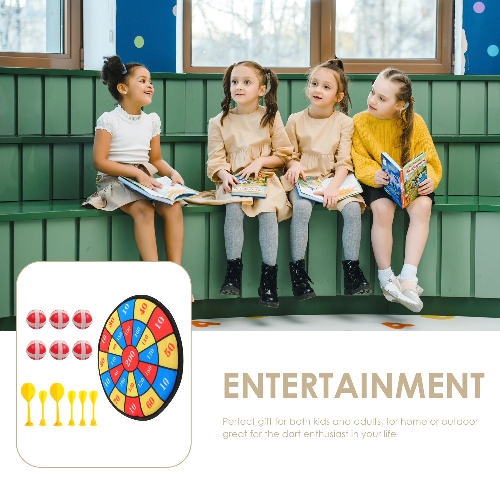 13 Pcs Dart Board Set Flocking Cloth Plastic Material Lightweight Eco Friendly Outdoor Toys Kids Activities Target Games
13 Pcs Dart Board Set Flocking Cloth Plastic Material Lightweight Eco Friendly Outdoor Toys Kids Activities Target Games