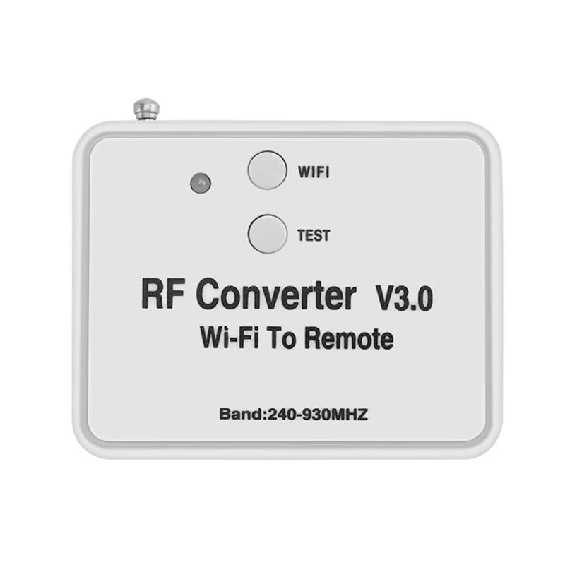 ABYC Universal Wireless Wifi to RF Converter Phone Instead Remote Control 240-930Mhz for Smart Home
ABYC Universal Wireless Wifi to RF Converter Phone Instead Remote Control 240-930Mhz for Smart Home