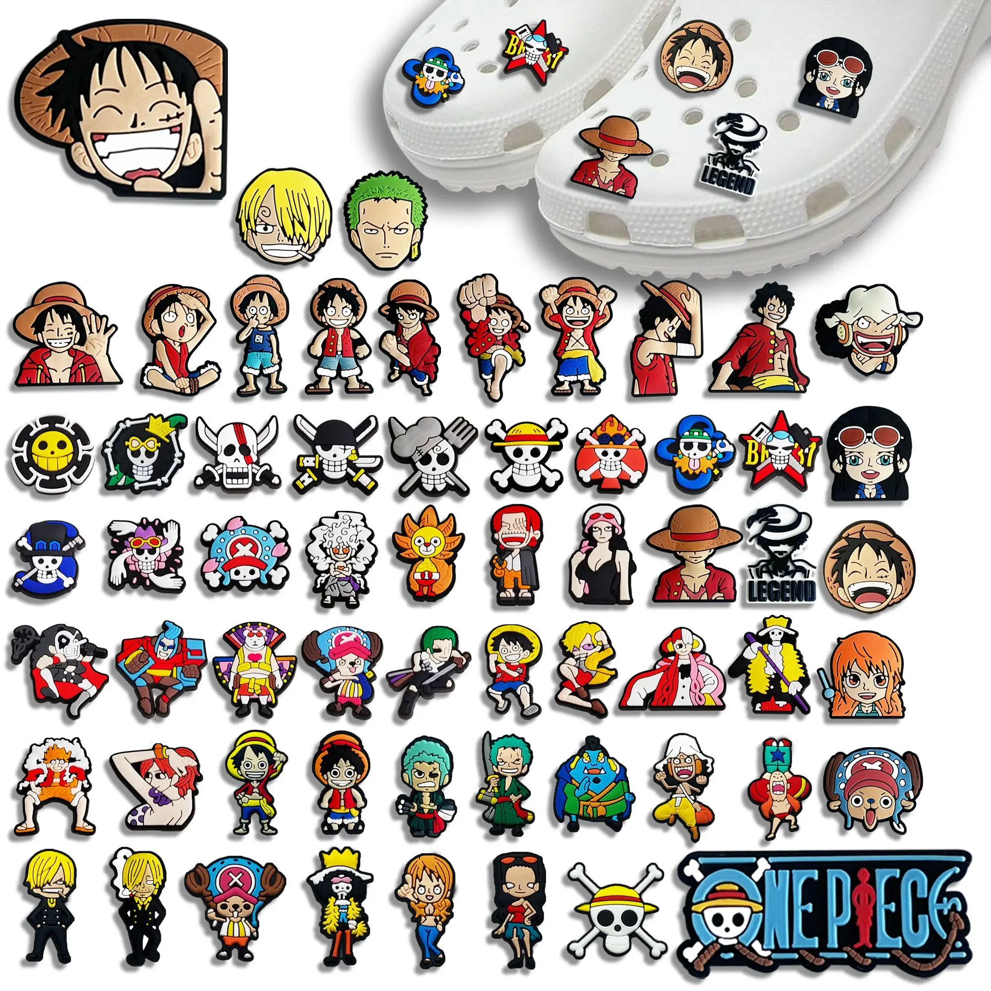 One Piece themed shoes with accessories, cartoon removable shoe bu ckles, shoe flower decorations, cute Christmas gift
One Piece themed shoes with accessories, cartoon removable shoe bu ckles, shoe flower decorations, cute Christmas gift