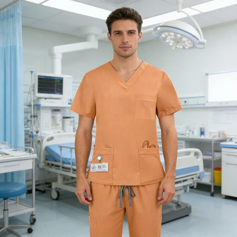 Comfortable solid-color scrubs, quick-drying and stretchy fabric, plus sizes available, universal workwear for medical staff.
Comfortable solid-color scrubs, quick-drying and stretchy fabric, plus sizes available, universal workwear for medical staff.