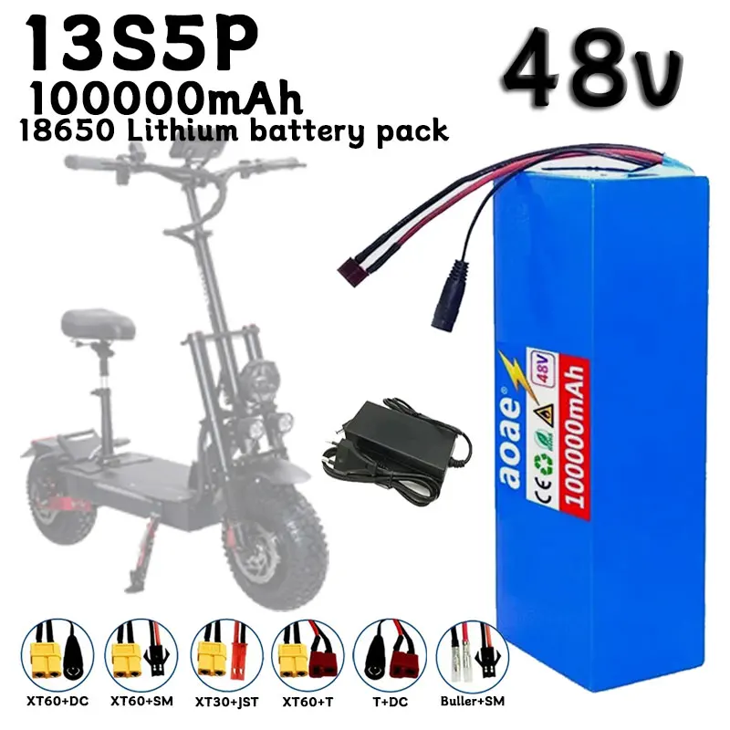 48V 13S5P 18650 Lithium Battery Pack 100Ah Suitable for electric scooters, mountain bikes 250-1000W+charger
48V 13S5P 18650 Lithium Battery Pack 100Ah Suitable for electric scooters, mountain bikes 250-1000W+charger