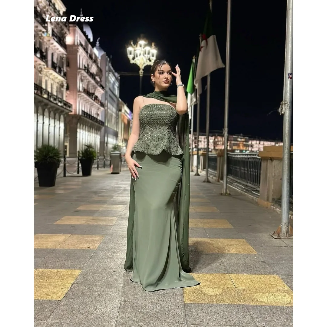Lena Customized Luxury Prom Dress 2025 Luxury Evening Dress Robe Soiree Shiny Shawl Elegant Party Dresses 2025 Sleeveless Women
Lena Customized Luxury Prom Dress 2025 Luxury Evening Dress Robe Soiree Shiny Shawl Elegant Party Dresses 2025 Sleeveless Women