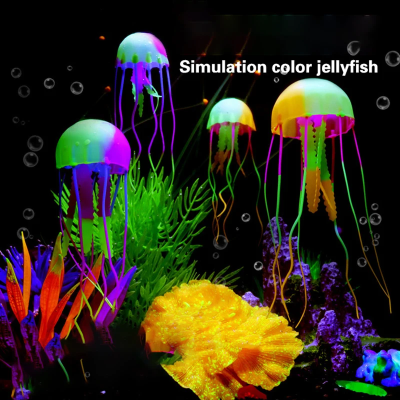 Aquarium Ornament Vibrant Artificial Jellyfish, Faux Floating Decoration with Glow Effect
Aquarium Ornament Vibrant Artificial Jellyfish, Faux Floating Decoration with Glow Effect