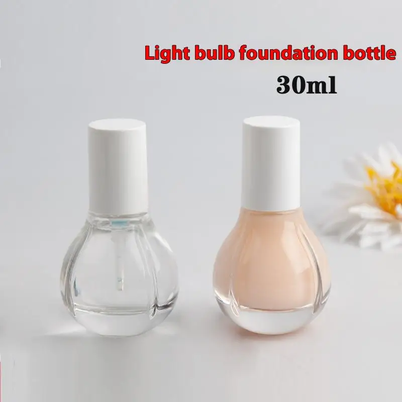 30ML Glass Lotion Bottles For Travel Light Bulb Shape Clear Empty Pump Bottle For Cosmetic Creams, Makeup, Essential Oils
30ML Glass Lotion Bottles For Travel Light Bulb Shape Clear Empty Pump Bottle For Cosmetic Creams, Makeup, Essential Oils