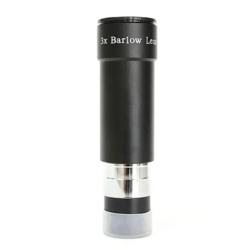1.25 inch 31.7mm Long Extender Metal ED 3X Barlow Lens Astronomical Telescope Eyepiece Accessories with Dust Cover
1.25 inch 31.7mm Long Extender Metal ED 3X Barlow Lens Astronomical Telescope Eyepiece Accessories with Dust Cover