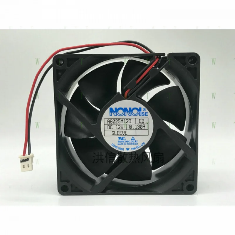 H 1 PCS NONOISE Fan A8025M12D CG DC12V 0.130A 8025 8CM 2 Pin
H 1 PCS NONOISE Fan A8025M12D CG DC12V 0.130A 8025 8CM 2 Pin