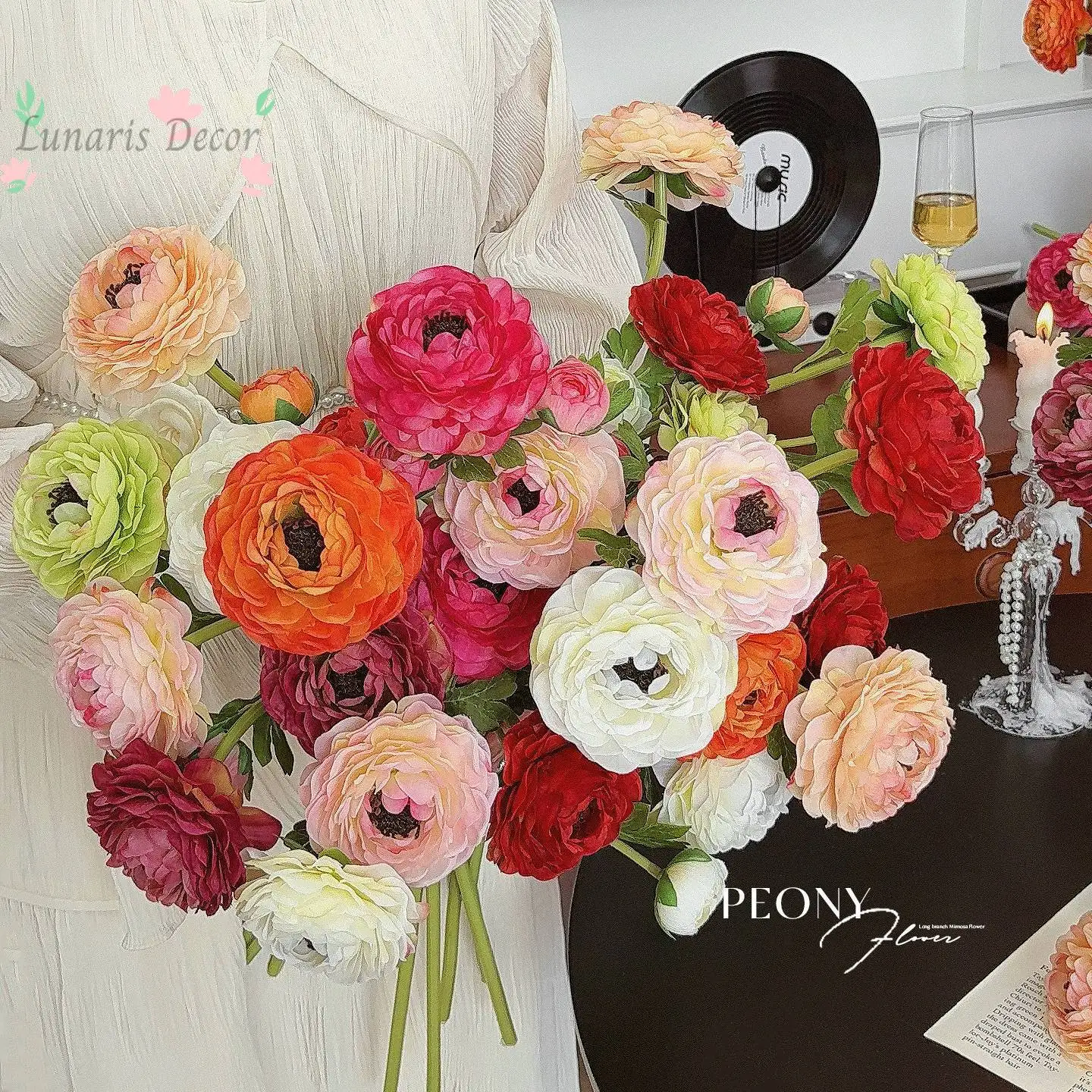 Artificial peony flowers for home decor - living room, dining table floral arrangements
Artificial peony flowers for home decor - living room, dining table floral arrangements