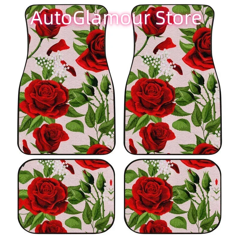 Автомобильные коврики с красной розой, автомобильные аксессуары с цветами на заказ, упаковка из 4 шт.
Автомобильные коврики с красной розой, автомобильные аксессуары с цветами на заказ, упаковка из 4 шт.