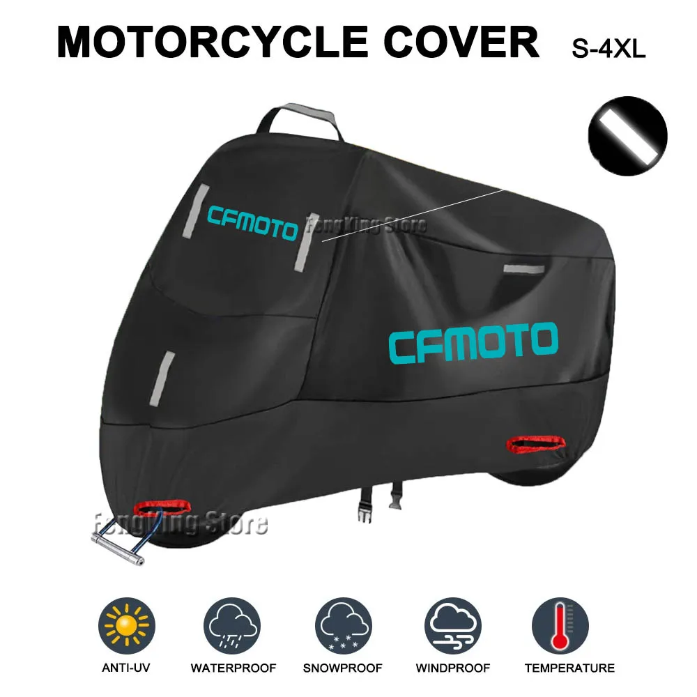 For CFMOTO cfmoto NK nk150 250 450 800 Motorcycle Cover Waterproof Outdoor Motorbike Rain Dustproof Snow Sun UV Protector
For CFMOTO cfmoto NK nk150 250 450 800 Motorcycle Cover Waterproof Outdoor Motorbike Rain Dustproof Snow Sun UV Protector