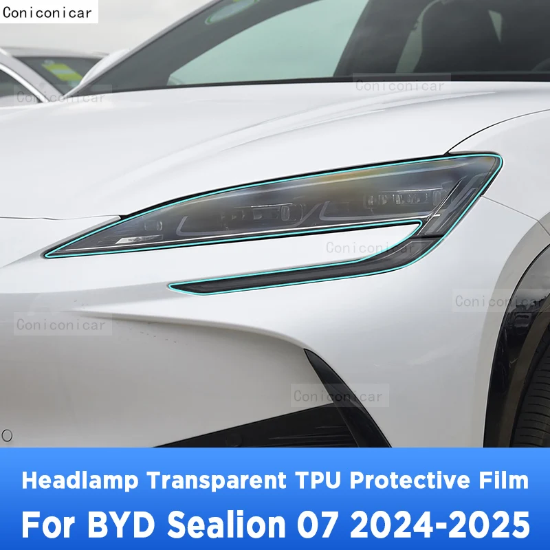 For BYD Sealion 07 EV 2024 2025 Car Exterior Headlight Anti-scratch Front Lamp Transparent TPU Protective Film Accessories
For BYD Sealion 07 EV 2024 2025 Car Exterior Headlight Anti-scratch Front Lamp Transparent TPU Protective Film Accessories