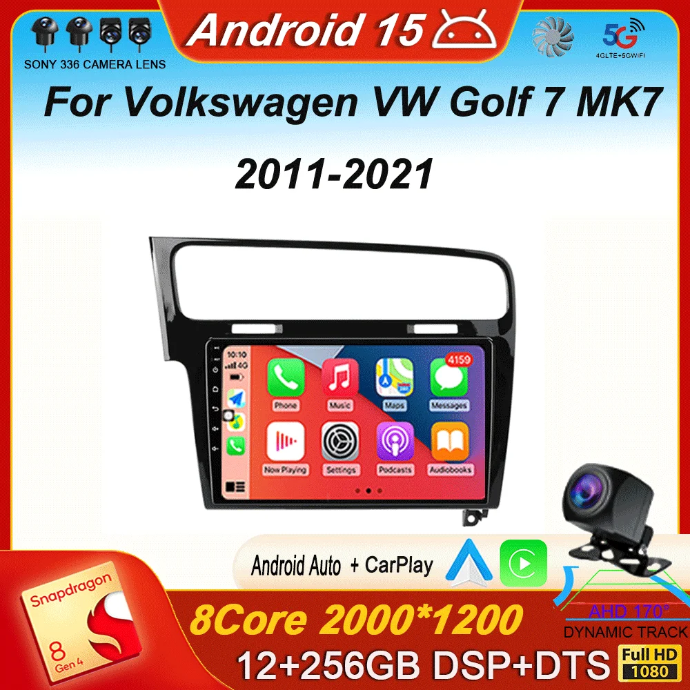 For Volkswagen VW Golf 7 MK7 GTI 2011 2012 2013 - 2021 Car Radio Carplay Android15 Multimedia Auto GPS Stereo 2din Video Player
For Volkswagen VW Golf 7 MK7 GTI 2011 2012 2013 - 2021 Car Radio Carplay Android15 Multimedia Auto GPS Stereo 2din Video Player