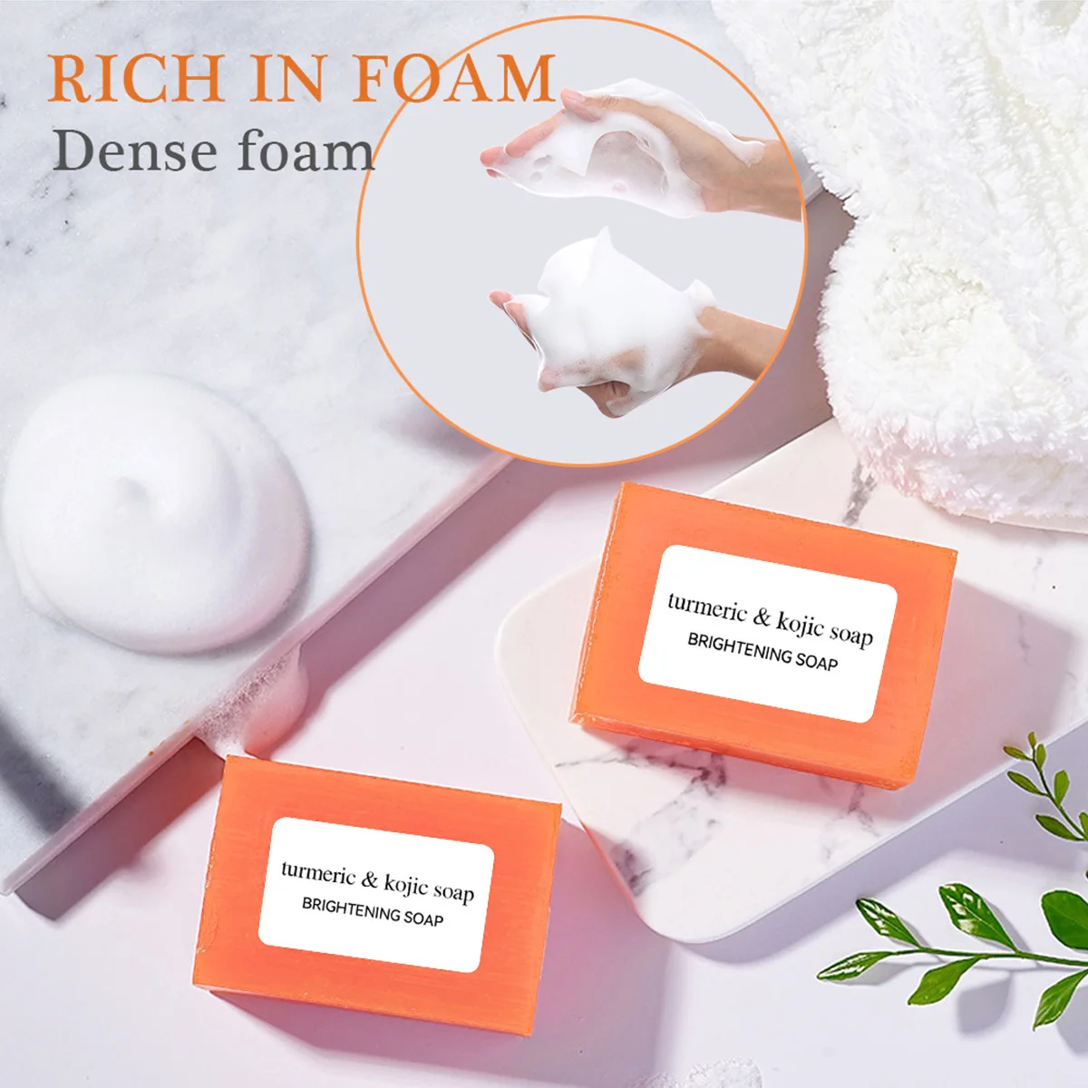 100g Turmeric Soaps Glow-skin Brightening Exfoliates Skin Soaps Multi-purpose Facial Care Supplies for Acne Body Skin Care New
100g Turmeric Soaps Glow-skin Brightening Exfoliates Skin Soaps Multi-purpose Facial Care Supplies for Acne Body Skin Care New