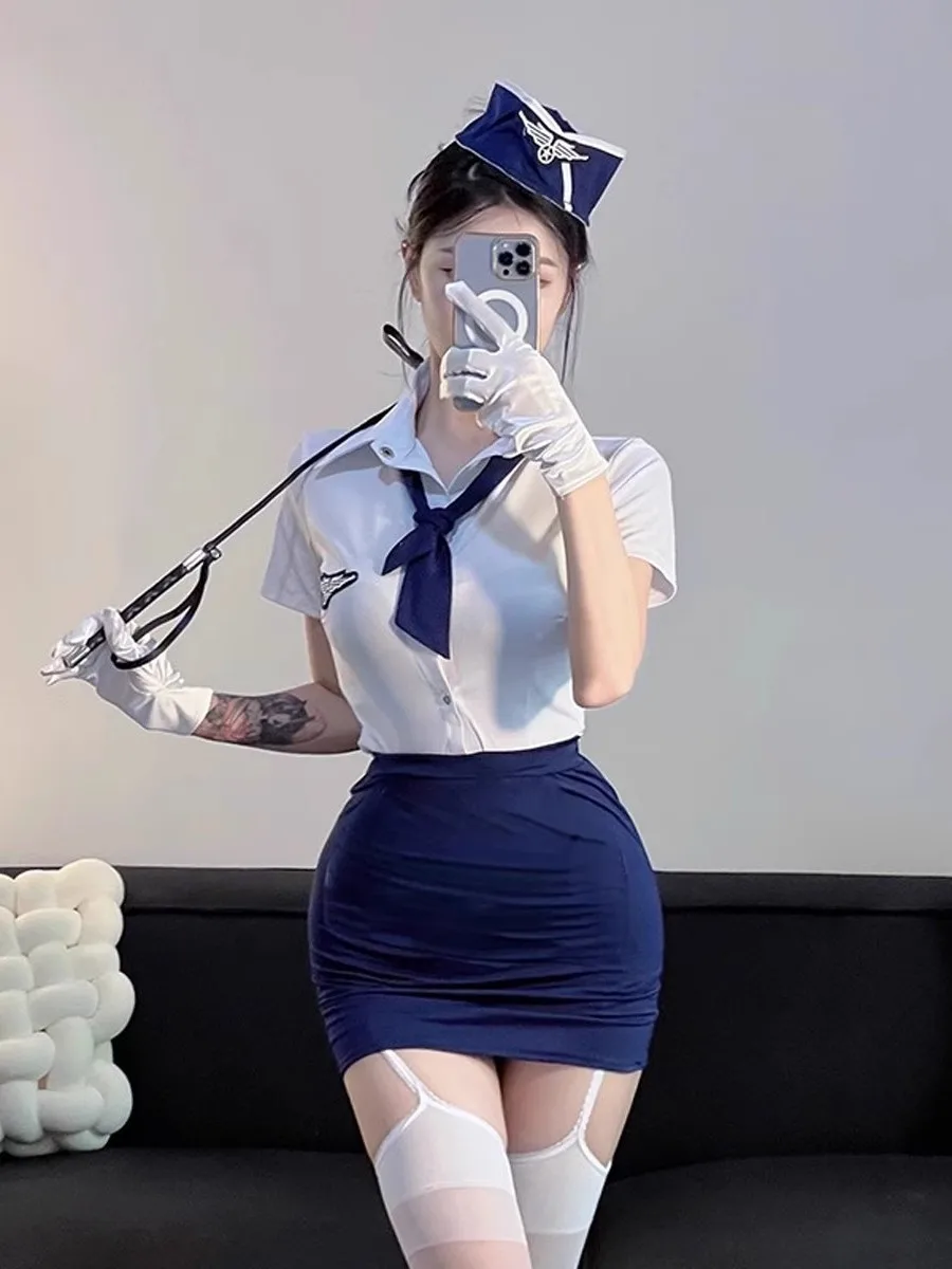 Sexy Pure Desire Air Steward OL Secretary orm irt And ort Skirt Set Nightclub ular Faionable Two-Piece Suit
Sexy Pure Desire Air Steward OL Secretary orm irt And ort Skirt Set Nightclub ular Faionable Two-Piece Suit