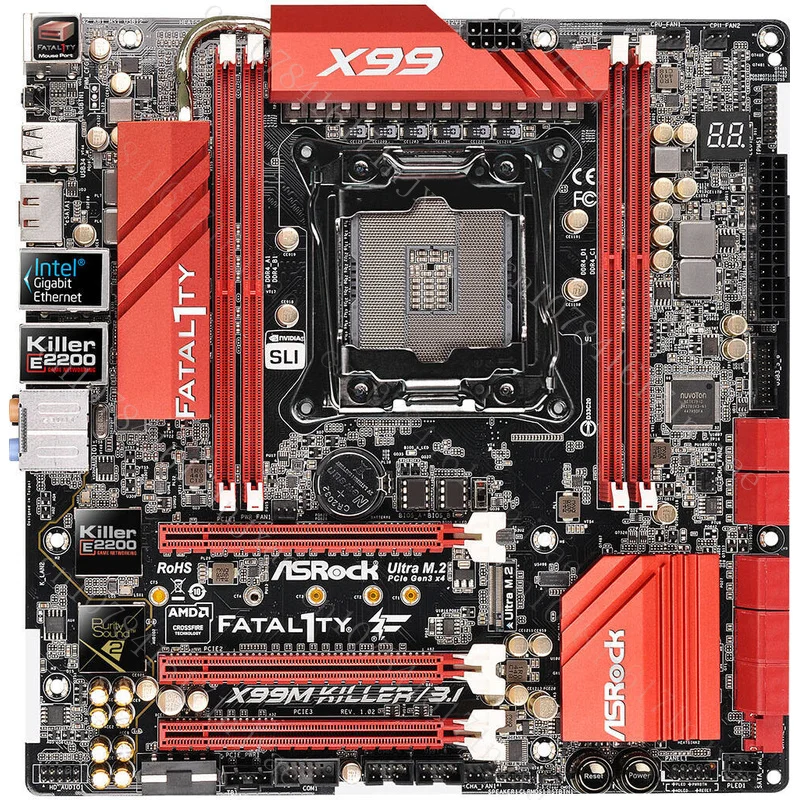 Материнская плата для ASRock X99M Killer/3.1 X99 поддерживает LGA 2011-V3 128 ГБ USB 3.0
Материнская плата для ASRock X99M Killer/3.1 X99 поддерживает LGA 2011-V3 128 ГБ USB 3.0